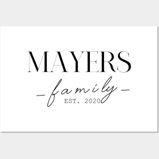 Mayers Family EST. 2020, Surname, Mayers Posters and Art